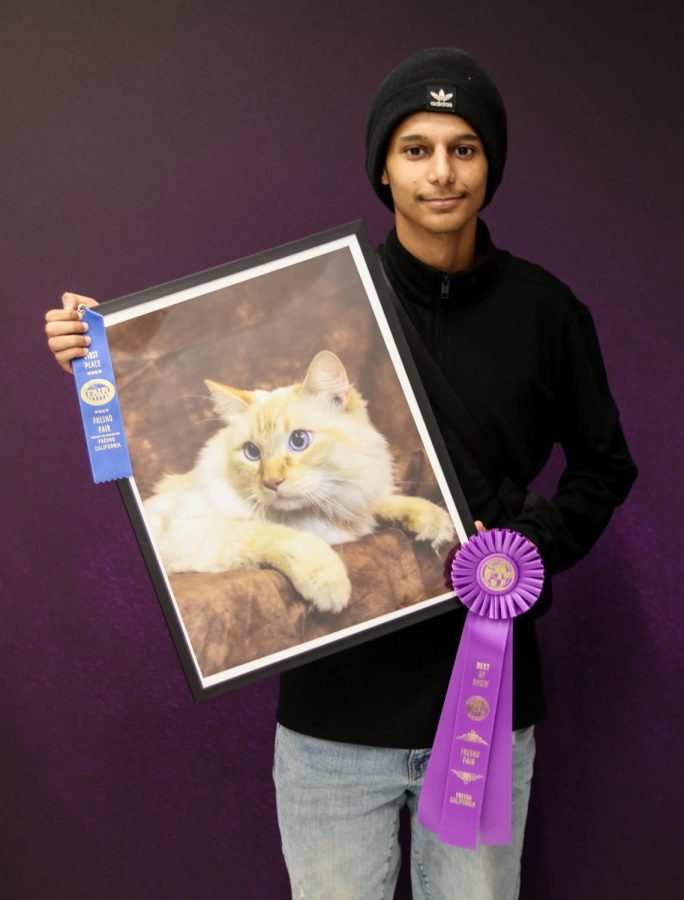 Hamzah Mohamed and his award-winning photo Fezco. 