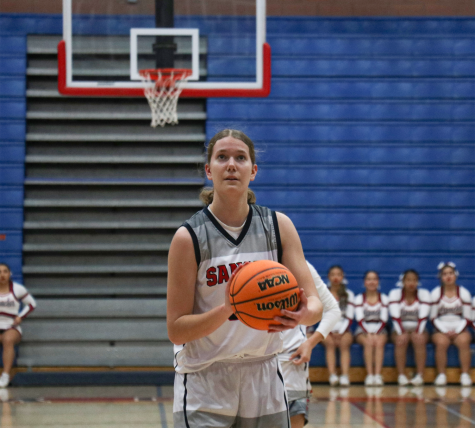 Krista Sheaffer takes a free throw in a game against San Joaquin Memorial at home on Jan. 12.
