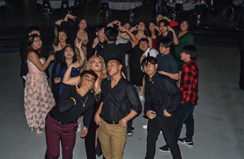 Asian Club members at the Valentine’s Banquet that was held at Sanger High on Feb. 11. 