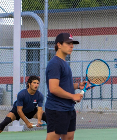 Michael (LEFT) and Matthew Bedrosian played together against Justin Garza Guardians on April 18 at Sanger High School.
